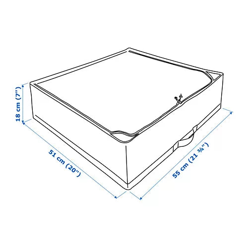 STUK Storage case, white/grey, 55x51x18 cm