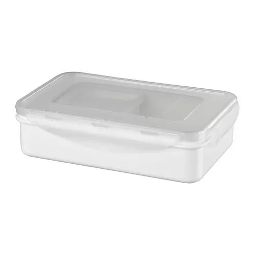 FULLASTAD Lunch box, white, 20x13x5 cm