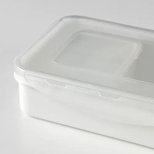 FULLASTAD Lunch box, white, 20x13x5 cm