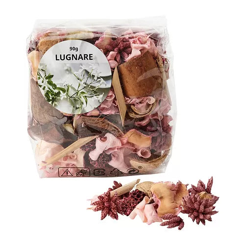 LUGNARE scented potpourri, jasmine/pink