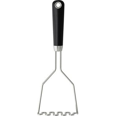 IKEA 365+ HJÄLTE Potato masher, stainless steel/black