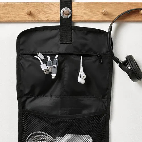 FODERSKOPA cable organizer bag, black