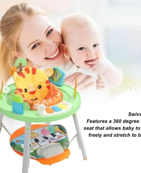 TABLE ROTATING PLAY CHAIR Pedal Mat Sit Stand Play