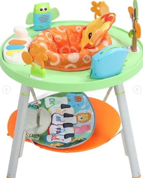 TABLE ROTATING PLAY CHAIR Pedal Mat Sit Stand Play