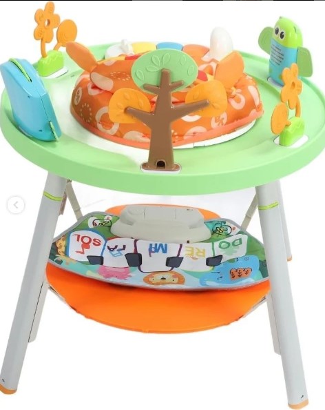 TABLE ROTATING PLAY CHAIR Pedal Mat Sit Stand Play