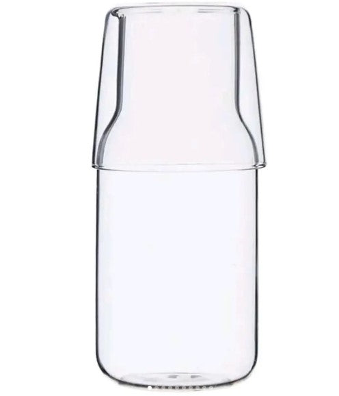 BOROSILICATE GLASS CARAFE WITH CUP