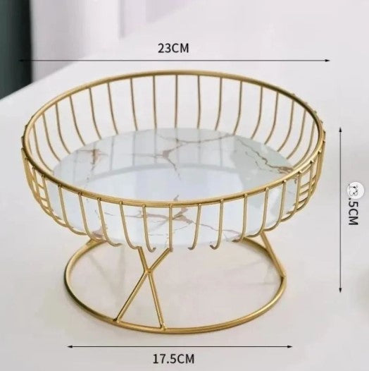 GOLD SERVING STAND