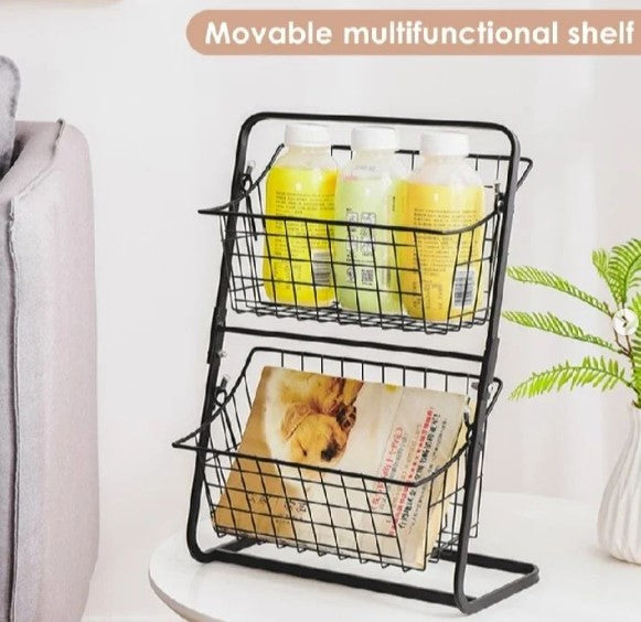 DOUBLE LAYER STORAGE RACK