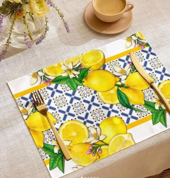 LEMON PATTERN PLACE MAT