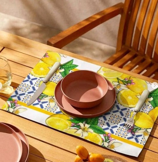 LEMON PATTERN PLACE MAT