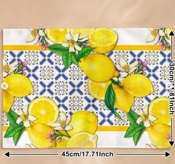 LEMON PATTERN PLACE MAT