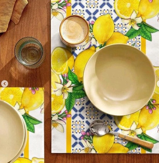 LEMON PATTERN PLACE MAT