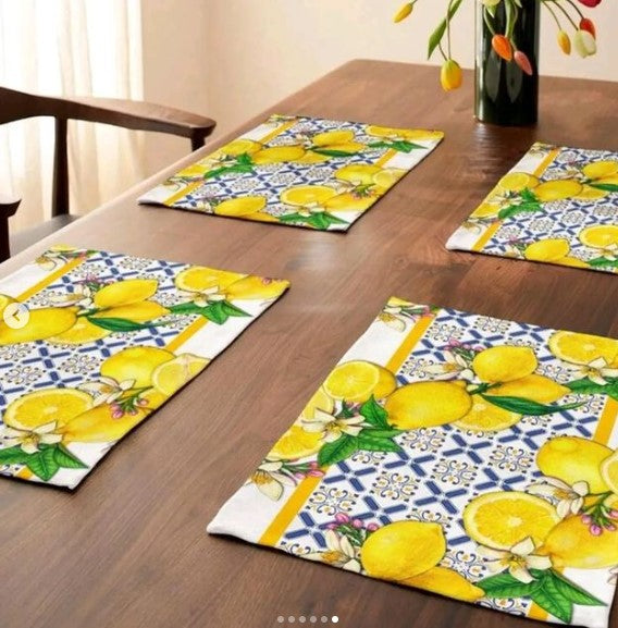 LEMON PATTERN PLACE MAT