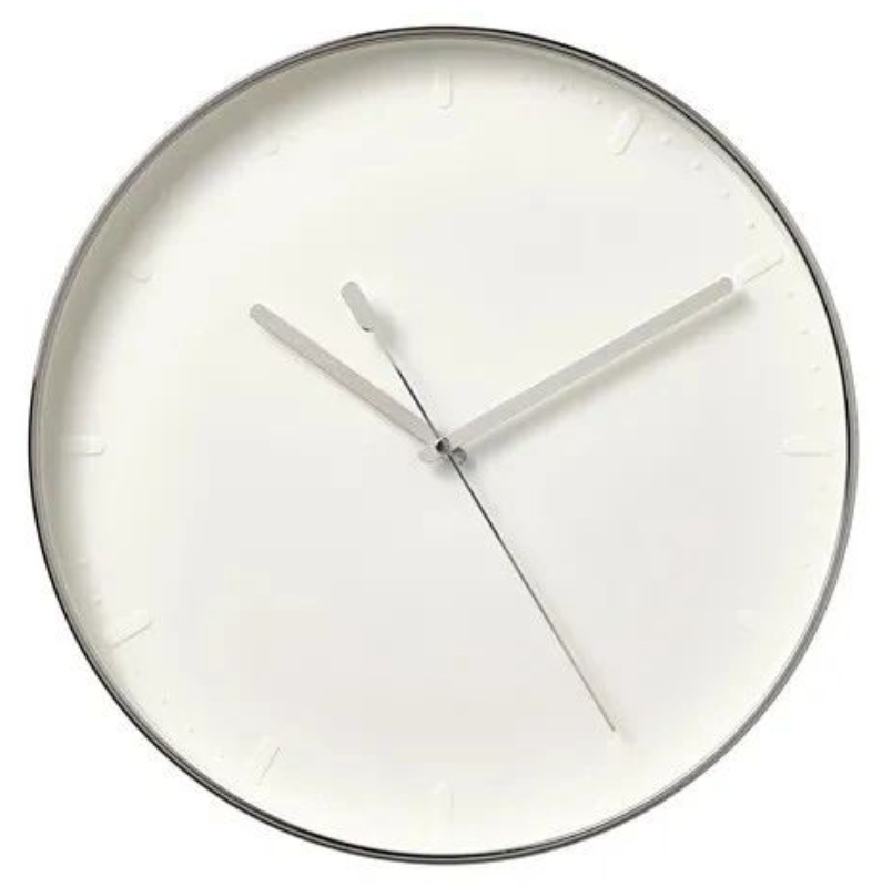 MALLHOPPA Wall clock, silver-colour