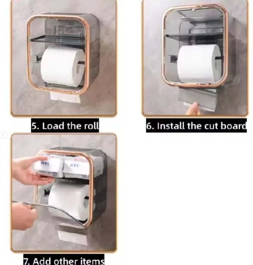 WALL MOUNTED BATHROOM STORAGE BOX