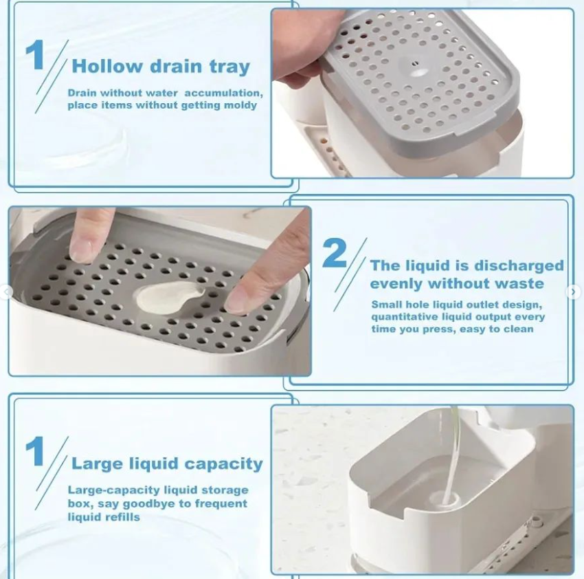 3 IN 1 SOAP DISPENSER SET