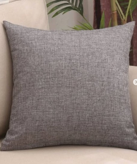 LINEN CUSHION COVER ,Grey