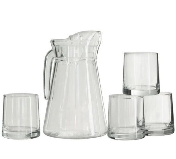 4PCS GLASS SET WITH JUG