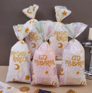 Eid Mubarak Plastic Candy Cookie Bag