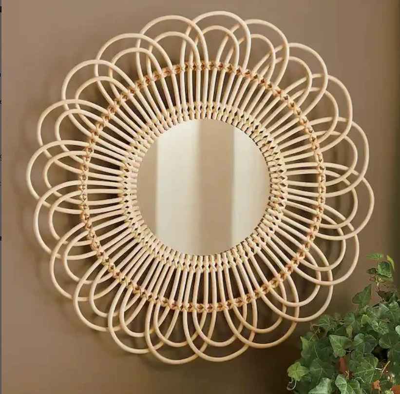 Rattan Mirror