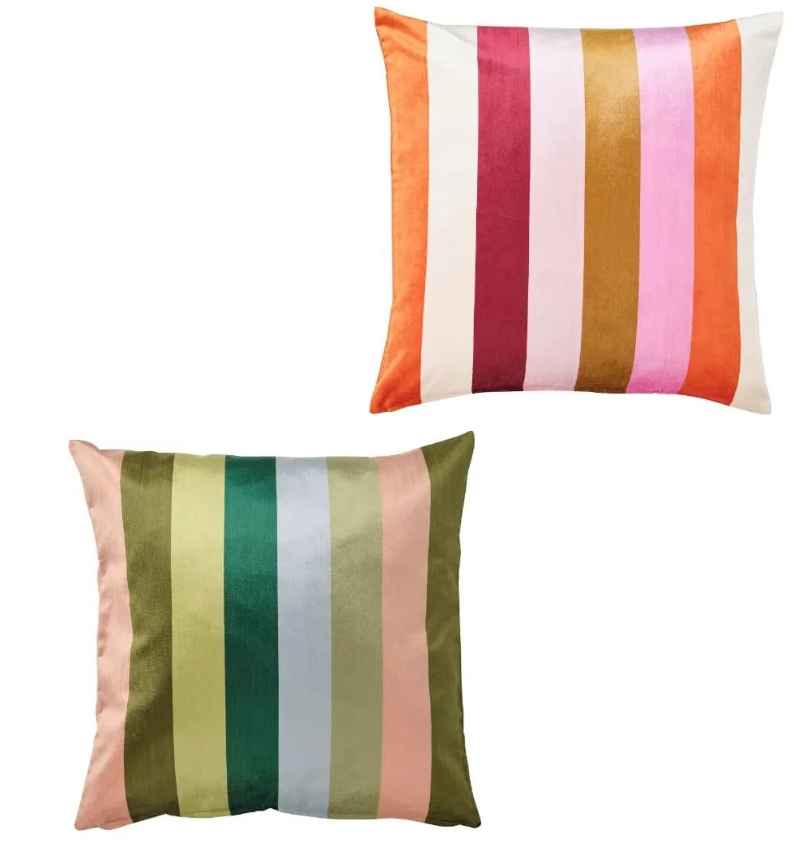 VATTENVÄN Cushion cover, multicolour/striped