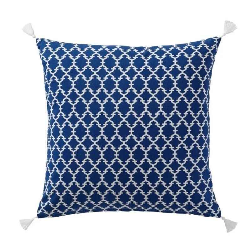 NÄBBMAL Cushion, blue/white