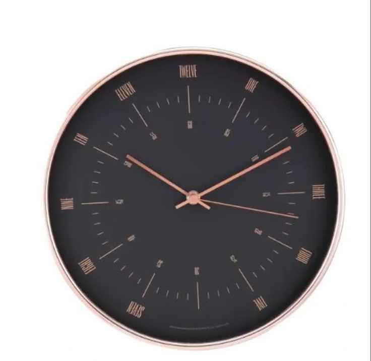 WALL CLOCK ZAFANA MODEL - COPPER