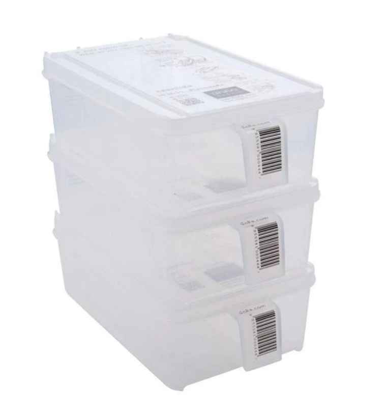 REFRIGERATOR ORGANIZER BOX PACK OF 3, 2500 ML.