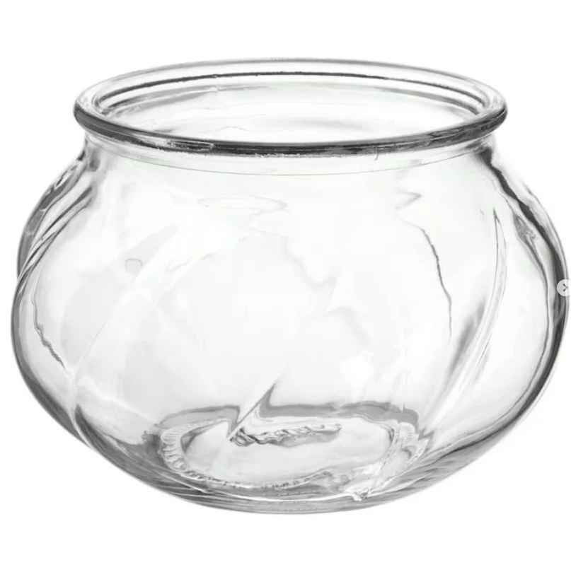 VILJESTARK Vase, clear glass