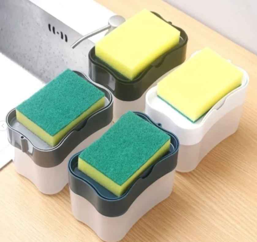 SOAP DISPENSER WITH SPONGE