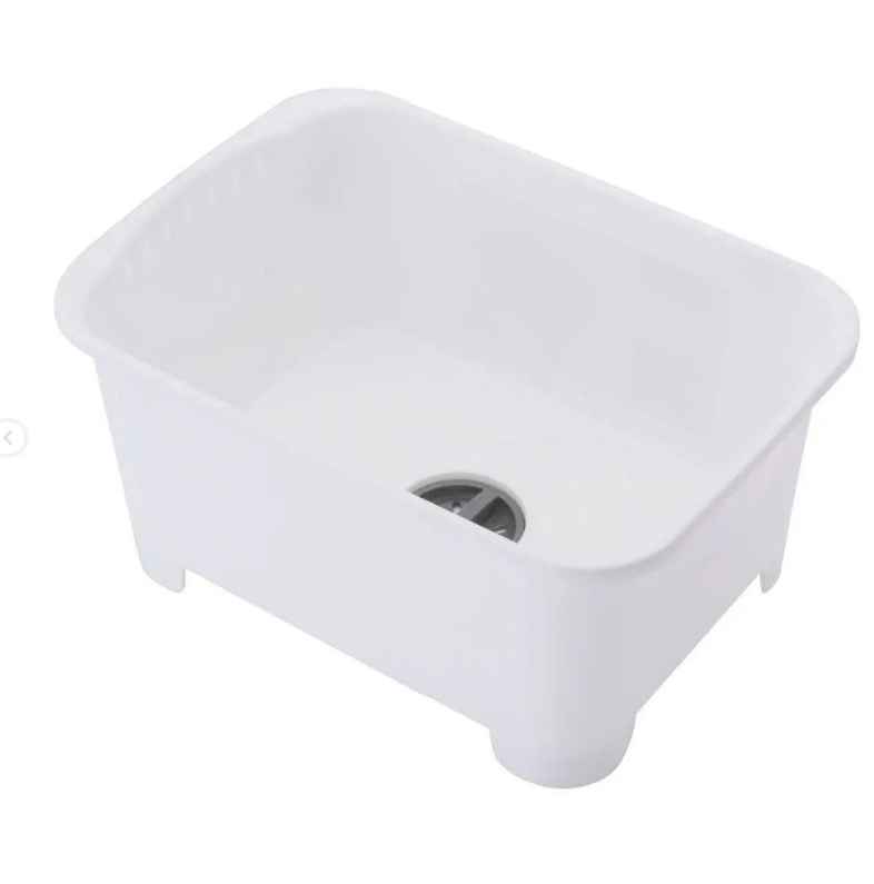 VEGETABLE AND FRUIT WASHING BASIN, WHITE