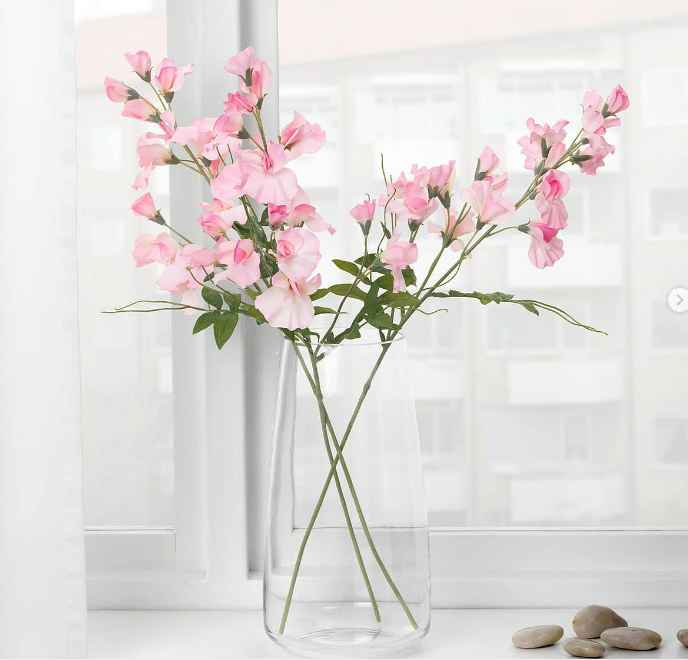 SMYCKA Artificial flower, Sweet pea/light pink