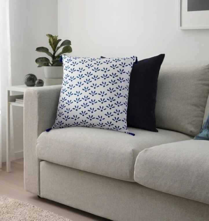 GIRSTE Cushion cover, blue