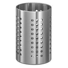 ORDNING Kitchen utensil rack, stainless steel, 18 cm