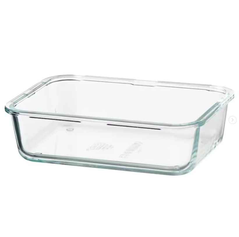 IKEA 365+ Food container, rectangular/glass