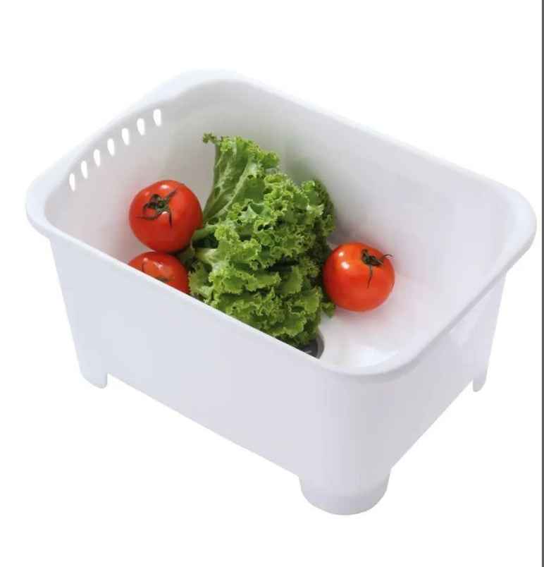 VEGETABLE AND FRUIT WASHING BASIN, WHITE