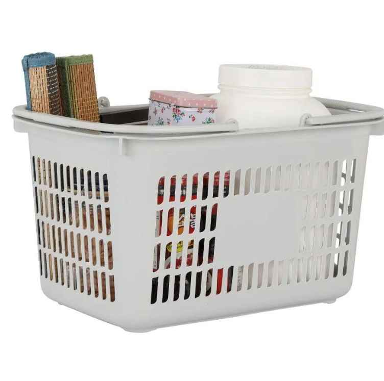 SHOPPING BASKET - LIGHT GRAY