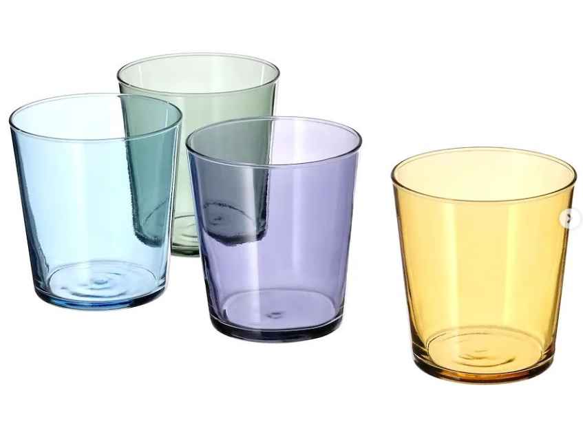 PAPPERSBJÖRK Glass, mixed colours