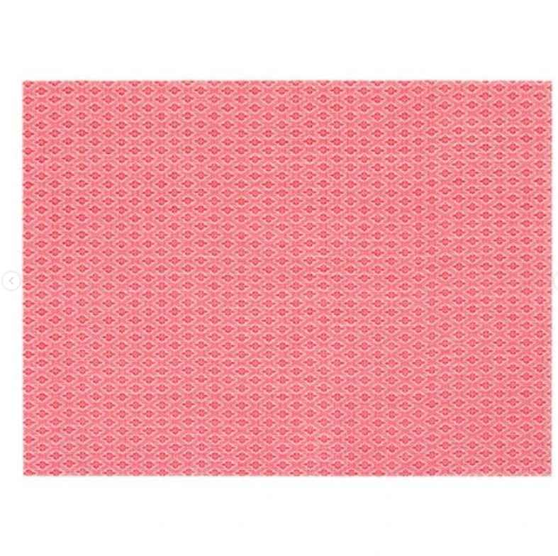 GALLRA Place mat, red/patterned