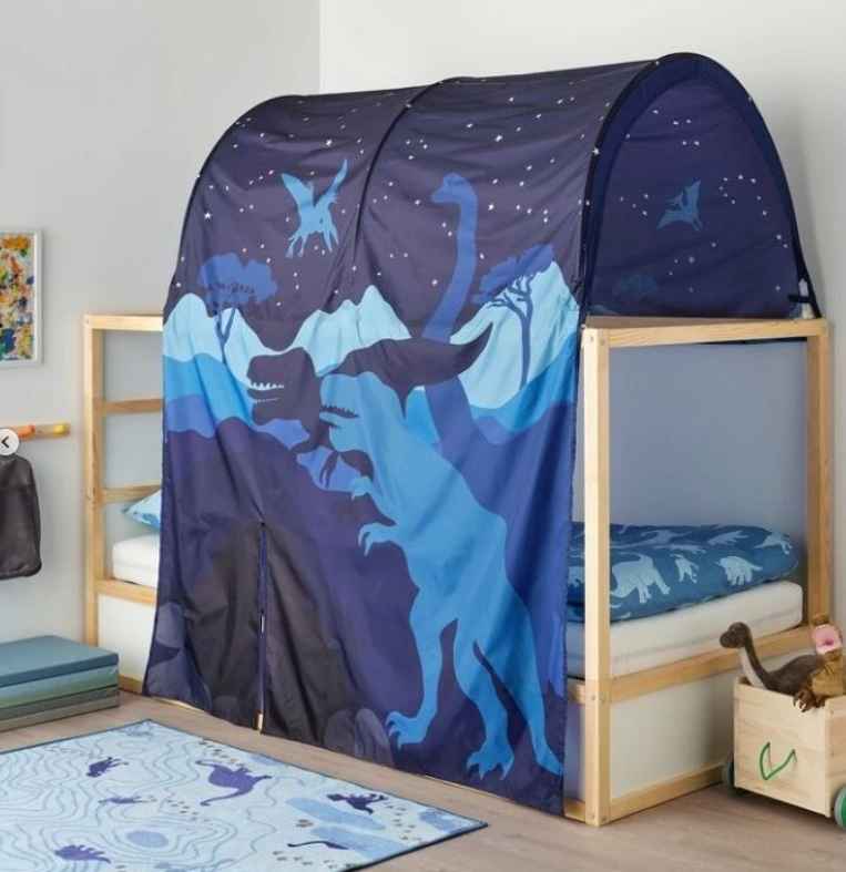 KURA Bed tent, dinosaur