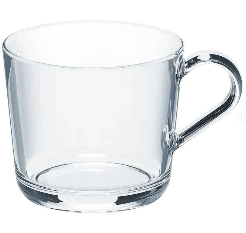 Mug, clear glass 36 cl