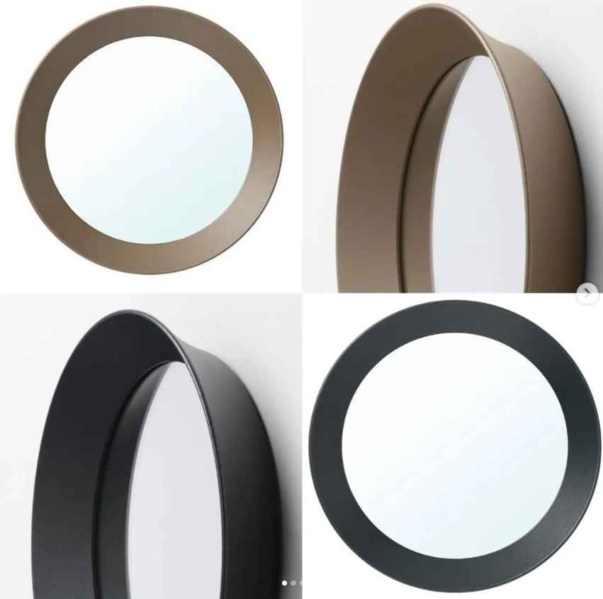 LANGESUND Mirror dark beige