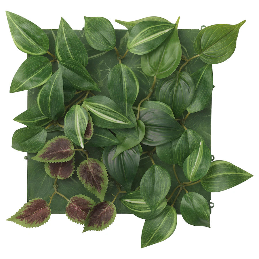 FEJKA Artificial plant, wall mounted/in/outdoor green/lilac