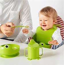 MATA 4-piece eating set, green