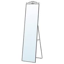 KARMSUND Standing mirror, black