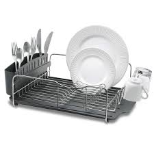 WALL-MOUNTED DISH DRAINER WITH TRAY