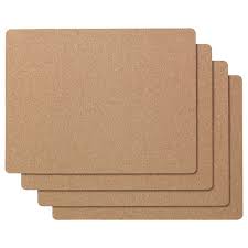 AVSKILD Place mat, 4pcs, cork