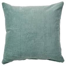 ÅSVEIG Cushion cover, grey-turquoise