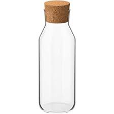 IKEA 365+ Carafe with stopper, clear glass/cork