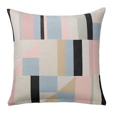 LYKTBÄRARE Cushion cover, light beige/multicolour